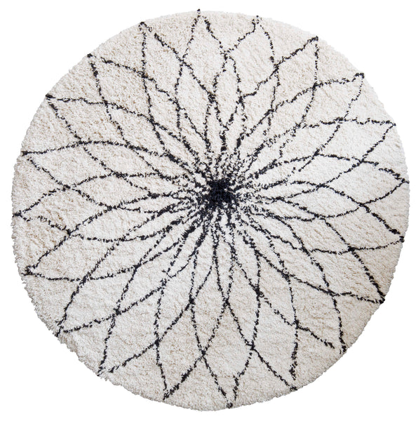 Flower power, vloerkleed, Ø110 cm