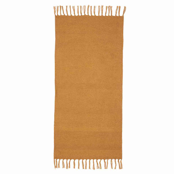 Hette, oker vloerkleed 70x140 cm.