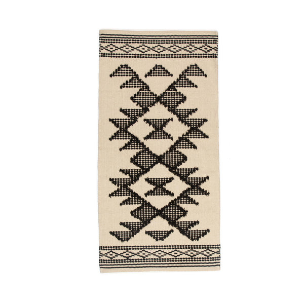 Kenzi rug black/white 70x140 cm