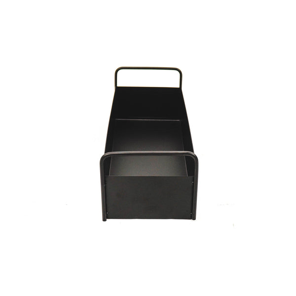 Tray - With Handles - Metal - Black - 41.5 x 15.5 x 13 cm