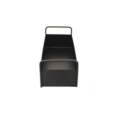 Tray - With Handles - Metal - Black - 41.5 x 15.5 x 13 cm