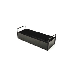 Tray - With Handles - Metal - Black - 41.5 x 15.5 x 13 cm