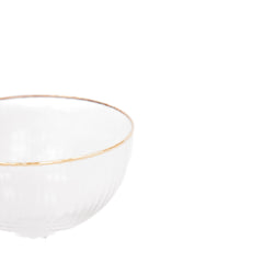 Glassware - Champagne - Glass - Clear/Gold - S2 - 11x11x15cm