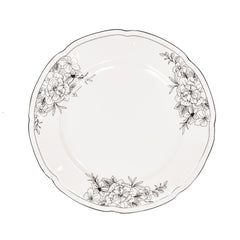 Assiette - Les Fleurs - Porcelaine Nouvelle Génération - 26 x 26 x 1.5 cm