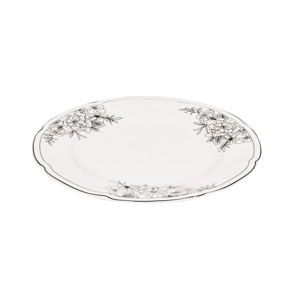 Assiette - Les Fleurs - Porcelaine Nouvelle Génération - 26 x 26 x 1.5 cm