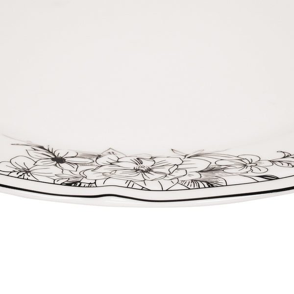 Assiette - Les Fleurs - Porcelaine Nouvelle Génération - 26 x 26 x 1.5 cm