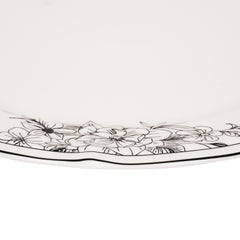 Assiette - Les Fleurs - Porcelaine Nouvelle Génération - 26 x 26 x 1.5 cm