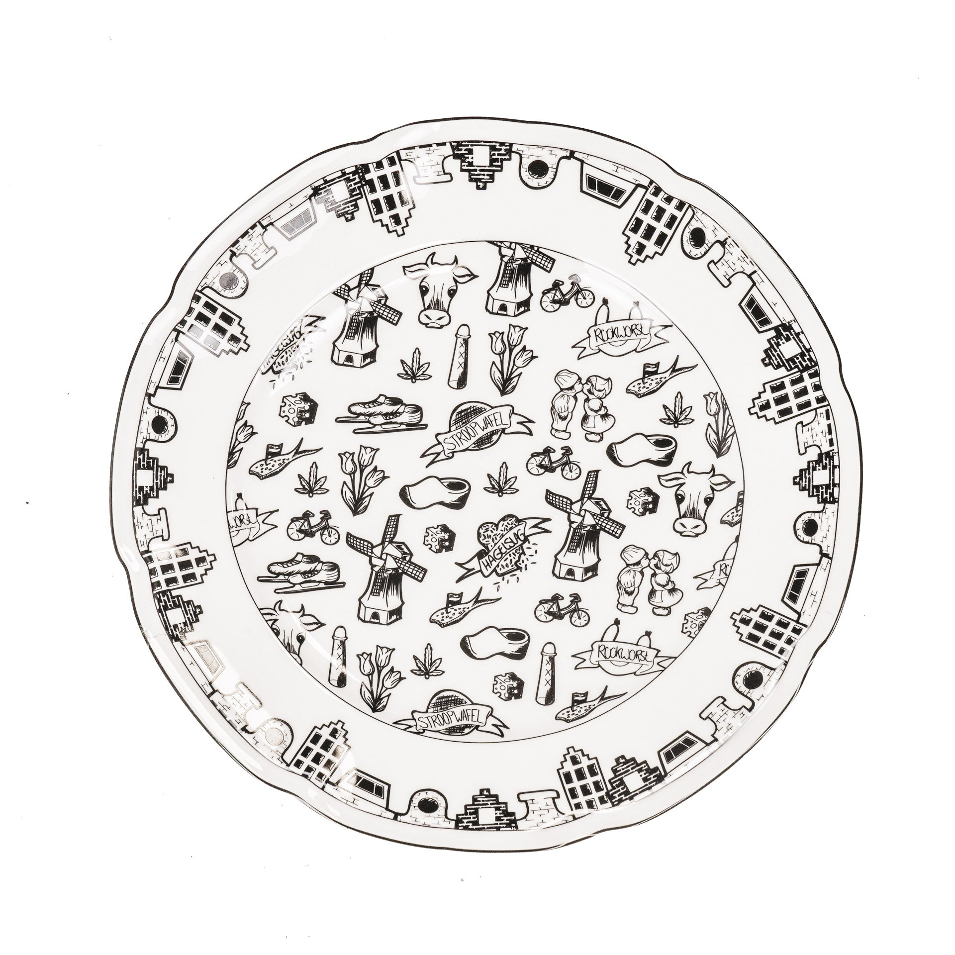Plate - Dutch Black - New Bone China - 26 x 26 x 1.5 cm