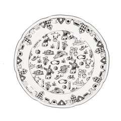Plate - Dutch Black - New Bone China - 26 x 26 x 1.5 cm