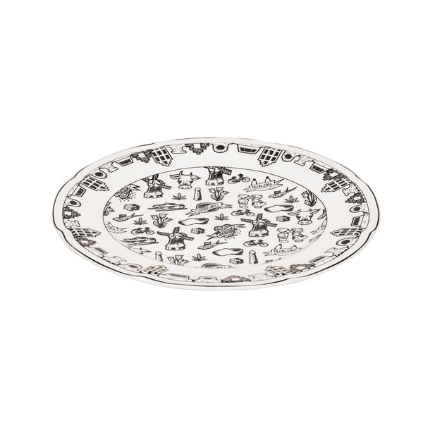 Plate - Dutch Black - New Bone China - 26 x 26 x 1.5 cm