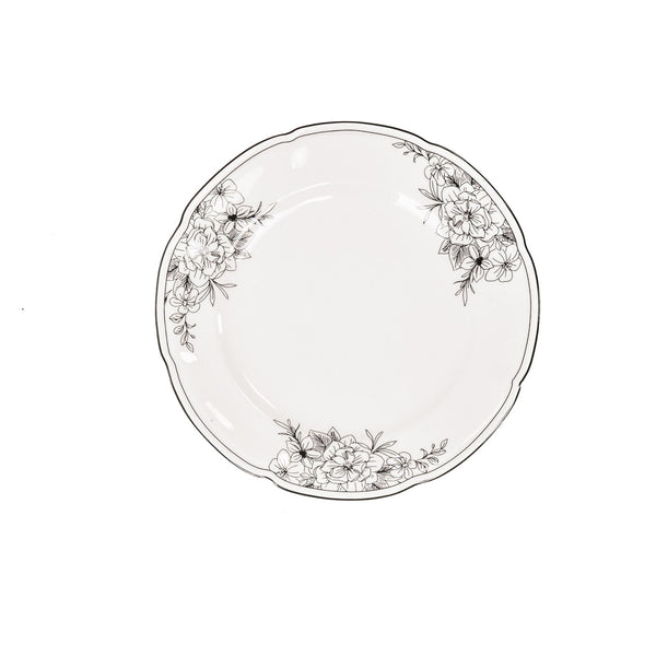 Plate - The Flowers - New Bone China - 19.5 x 19.5 x 1.2 cm