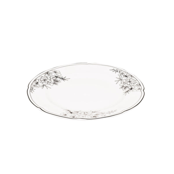 Plate - The Flowers - New Bone China - 19.5 x 19.5 x 1.2 cm