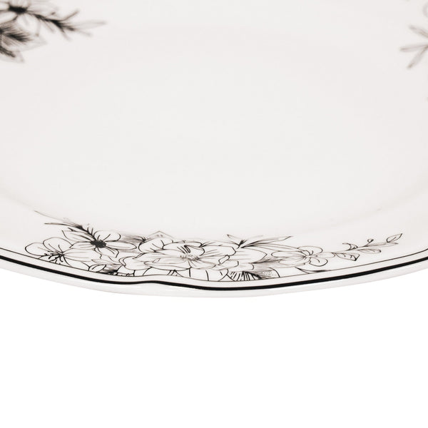 Plate - The Flowers - New Bone China - 19.5 x 19.5 x 1.2 cm