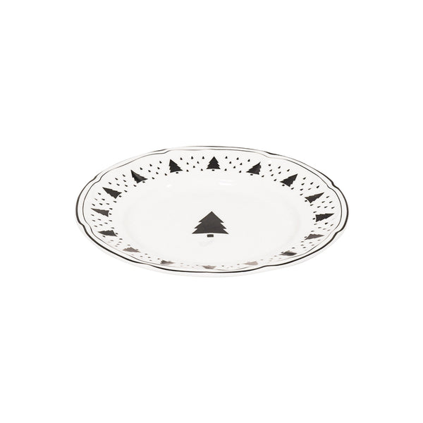 Plate - Christmas Tree - New Bone China - 10x15x1.5 cm