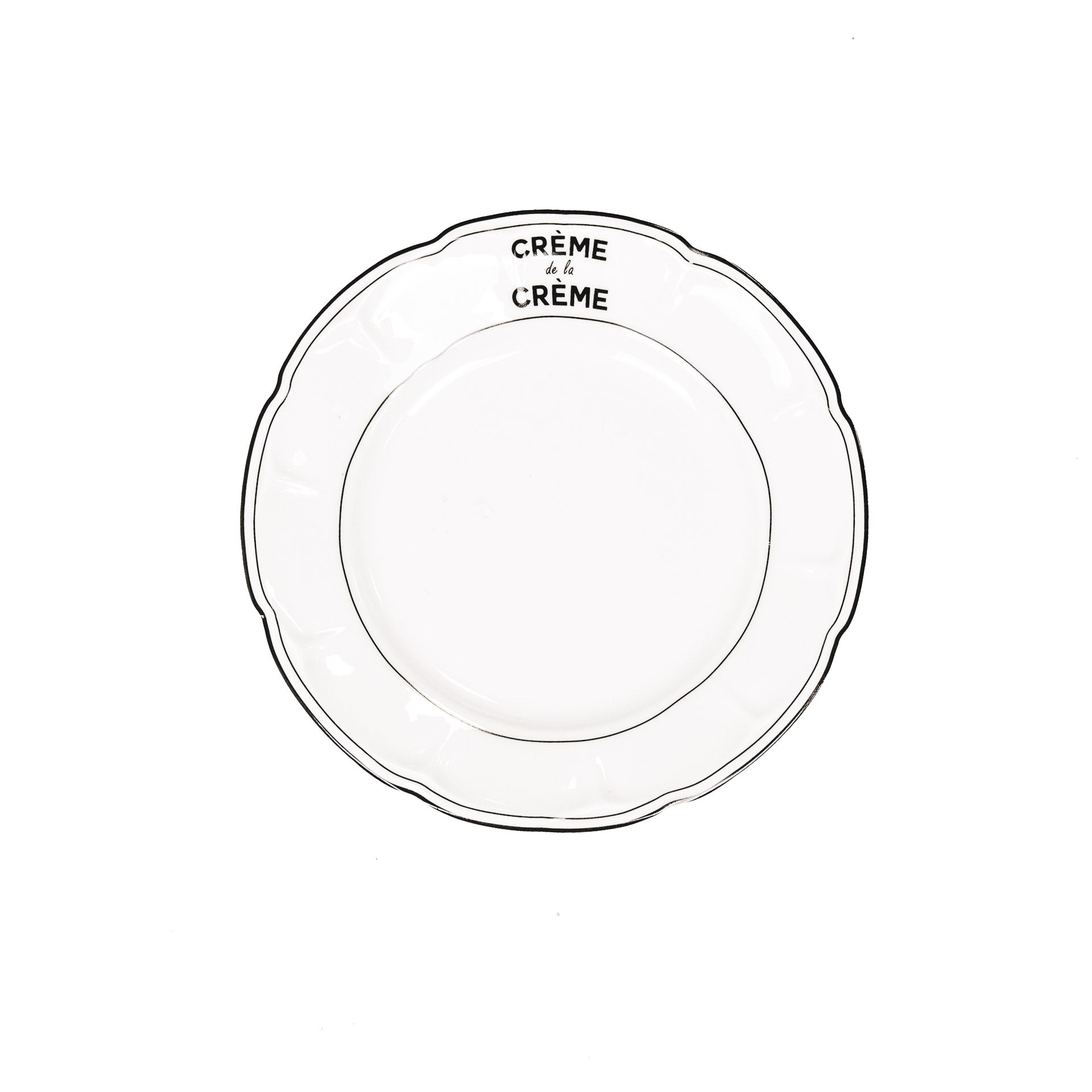 Assiette - Crème de la Crème - Porcelaine Nouvelle Génération - 10x15x1.5cm
