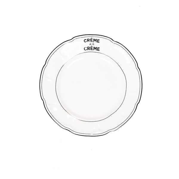 Assiette - Crème de la Crème - Porcelaine Nouvelle Génération - 10x15x1.5cm