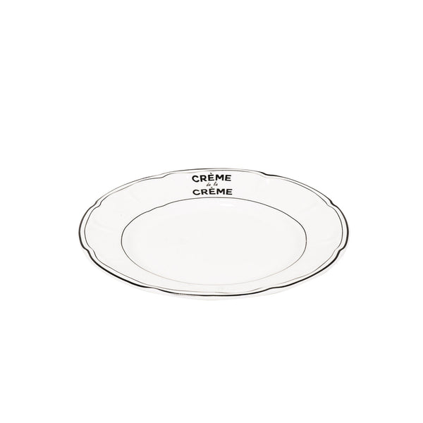 Assiette - Crème de la Crème - Porcelaine Nouvelle Génération - 10x15x1.5cm