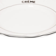 Assiette - Crème de la Crème - Porcelaine Nouvelle Génération - 10x15x1.5cm
