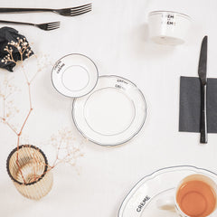 Assiette - Crème de la Crème - Porcelaine Nouvelle Génération - 10x15x1.5cm