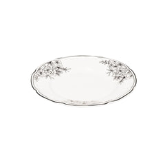 Assiette – Les Fleurs – Nouvelle porcelaine à cendre d'os – 10 x 15 x 1,5 cm