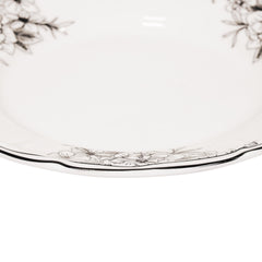 Assiette – Les Fleurs – Nouvelle porcelaine à cendre d'os – 10 x 15 x 1,5 cm