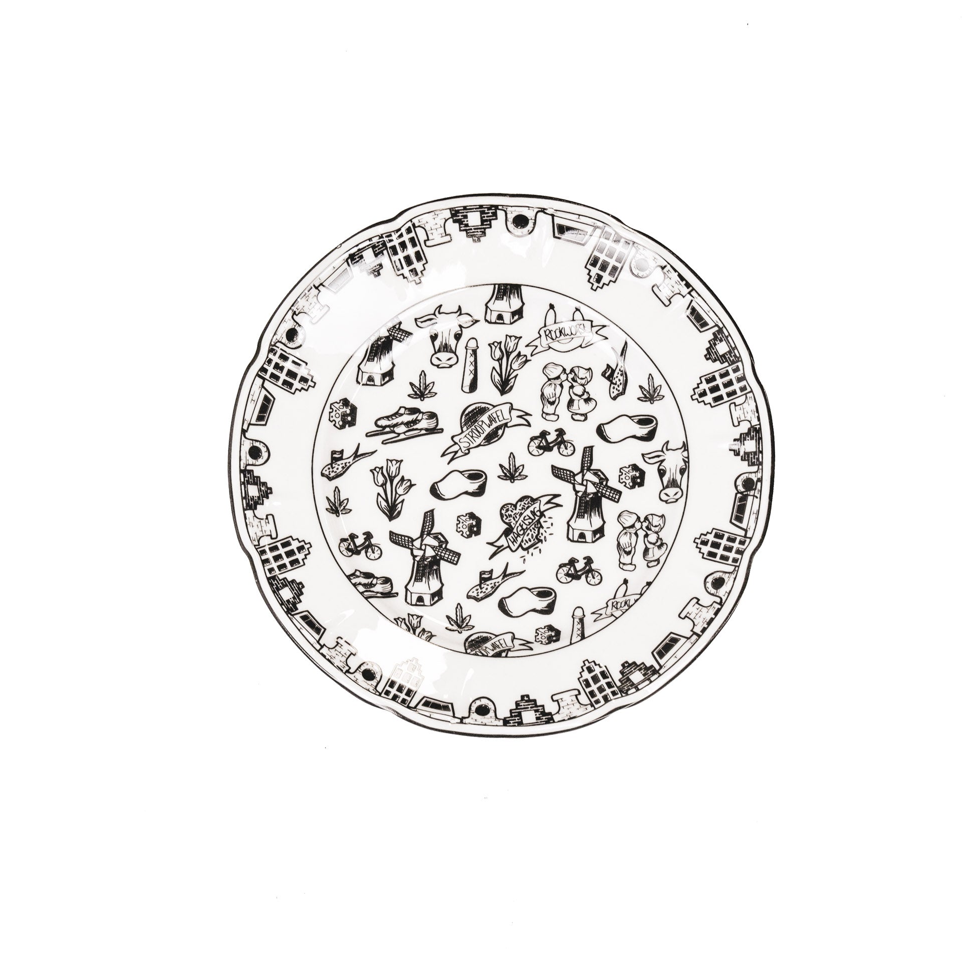 Plate - Dutch Black - New Bone China - 10 x 15 x 1.5 cm