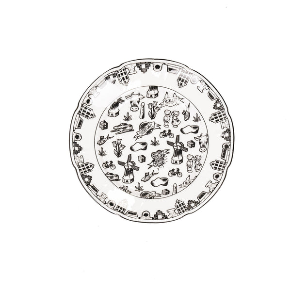 Plate - Dutch Black - New Bone China - 10 x 15 x 1.5 cm