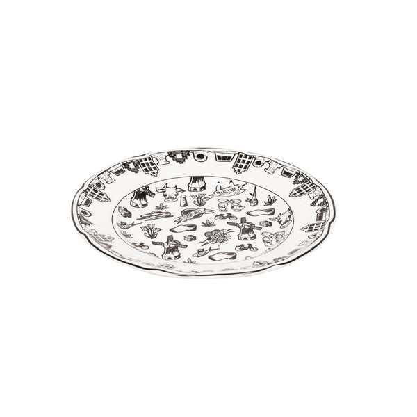 Plate - Dutch Black - New Bone China - 10 x 15 x 1.5 cm