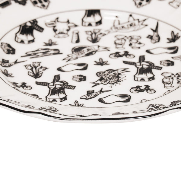Plate - Dutch Black - New Bone China - 10 x 15 x 1.5 cm