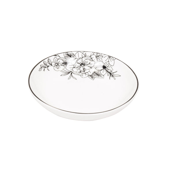 Assiette à collation - The Flowers - Porcelaine Nouvelle Génération - 9,5 x 9,5 x 2 cm
