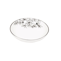 Assiette à collation - The Flowers - Porcelaine Nouvelle Génération - 9,5 x 9,5 x 2 cm