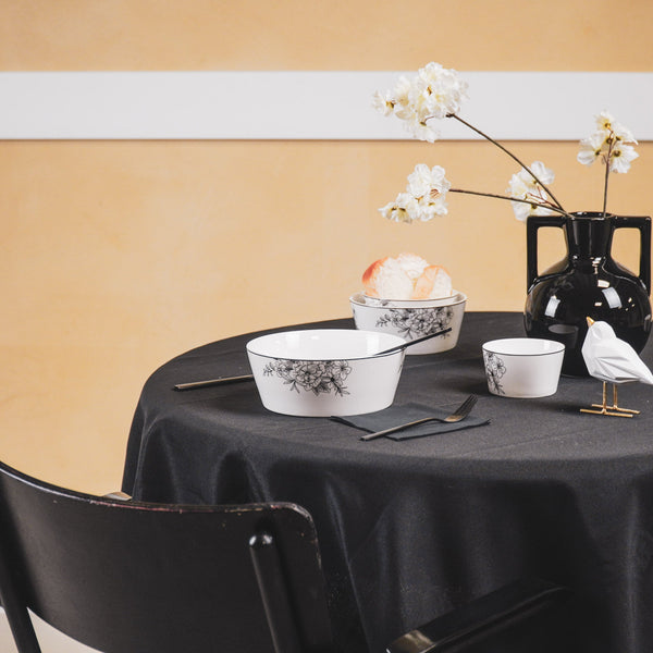 Kom - The Flowers - New bone China - 14.5 x 14.5 x 6 cm