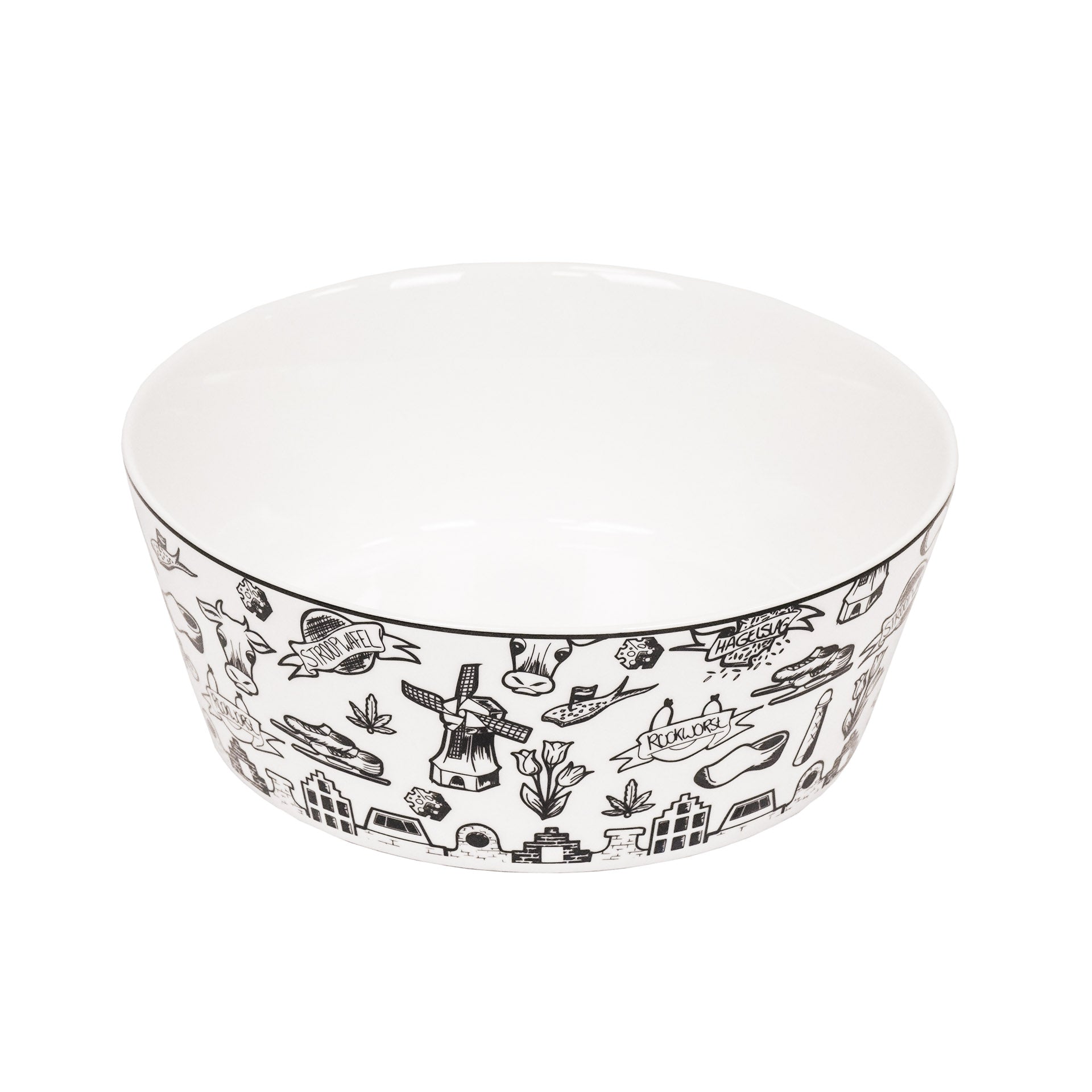 Bowl - Dutch Black - New Bone China - 17.5 x 17.5 x 6.5 cm