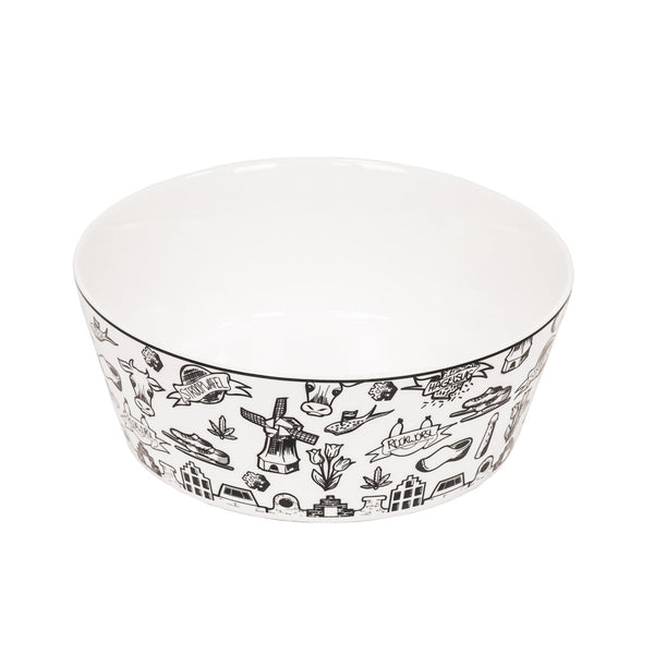 Bowl - Dutch Black - New Bone China - 17.5 x 17.5 x 6.5 cm