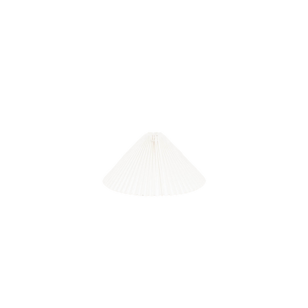 Lampshade - Pleated - Polyester - White - 6x29,5x18cm