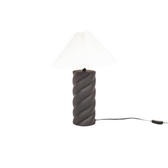 Lampshade - Pleated - Polyester - White - 8x35x21cm