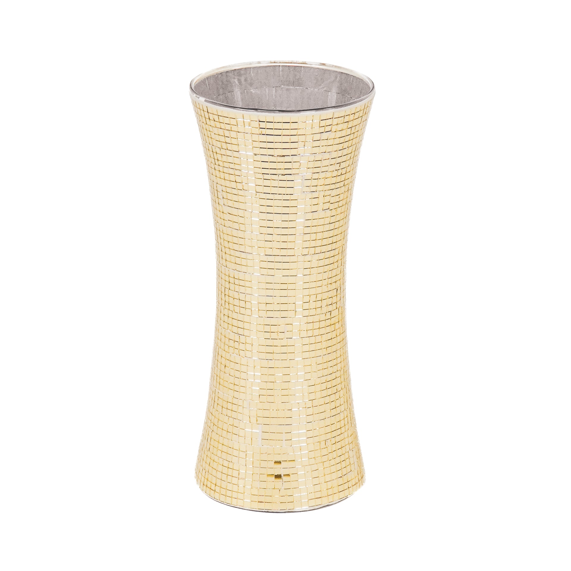 Vaas - Disco - Glas - Goud - 12,5 x 12,5 x 30 cm
