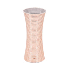 Vase - Disco - Verre - Or rose - 12,5 x 12,5 x 30 cm