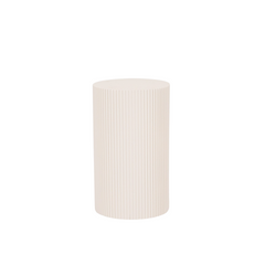 Side Table / Pillar - Cylindrical - MDF - Sand - 30 x 54 cm