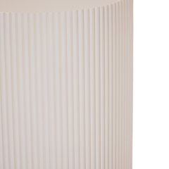 Side Table / Pillar - Cylindrical - MDF - Sand - 30 x 54 cm
