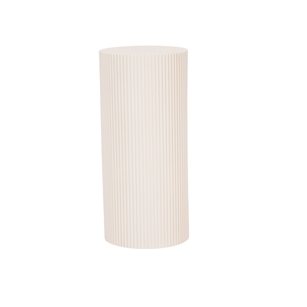 Table d'appoint / Colonne - Cylindre - MDF - Sable - 30 x 65 cm