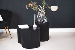 Bijzettafel - Cilinder - MDF - Zwart - 39 x 45 cm