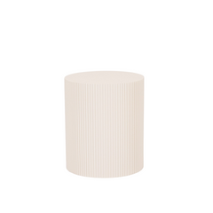 Table d'appoint - Cylindrique - MDF - Sable - 39 x 45 cm