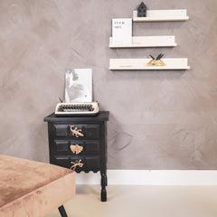 Étagère murale - Métal - Beige - Lot de 3 - 40/50/60cm