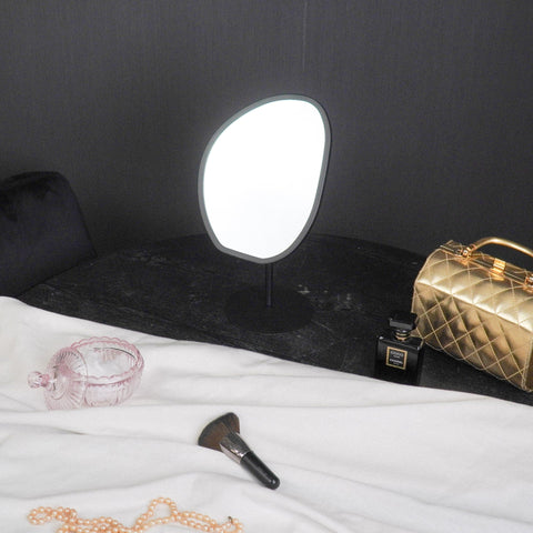 Mirror - Organic - Metal - Black - 16.5x12x31.5 cm