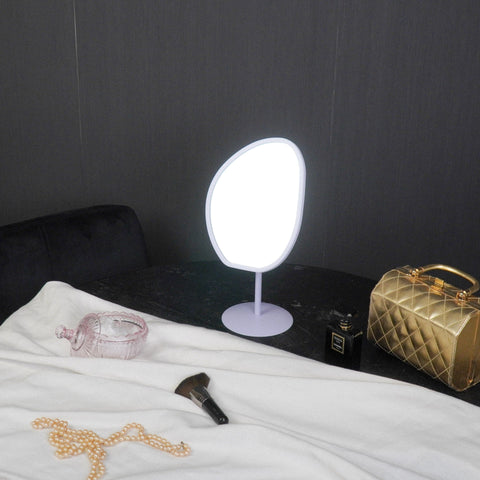 Mirror - Organic - Metal - Lilac - 16.5 x 12 x 31.5 cm