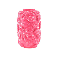 Vase - Kisses - Ceramic - Neon Pink - 17 x 17 x 27 cm