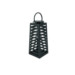 Lamp - Lantern - Solar - Metal - Black - 14 x 32.5 cm