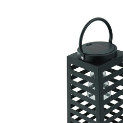 Lamp - Lantern - Solar - Metal - Black - 14 x 32.5 cm