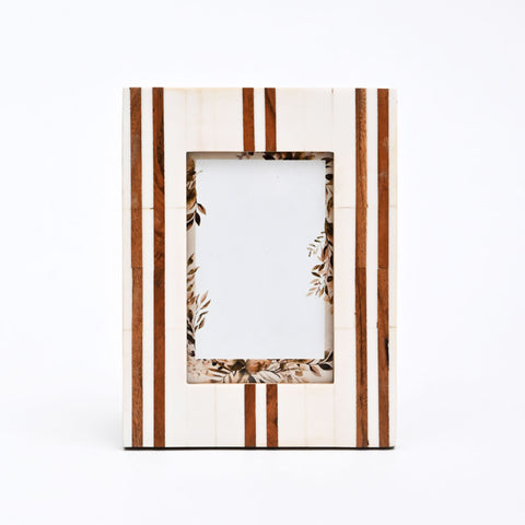 Modern Striped Resin Photo Frame | Home & Office Decor